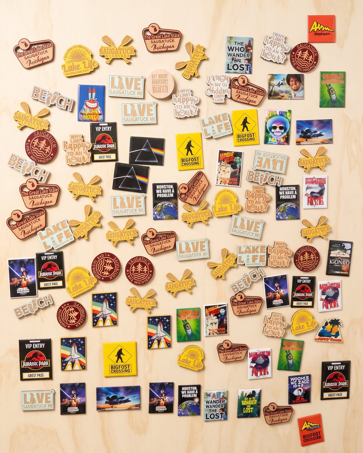 Saugatuck magnets from the gift shelf